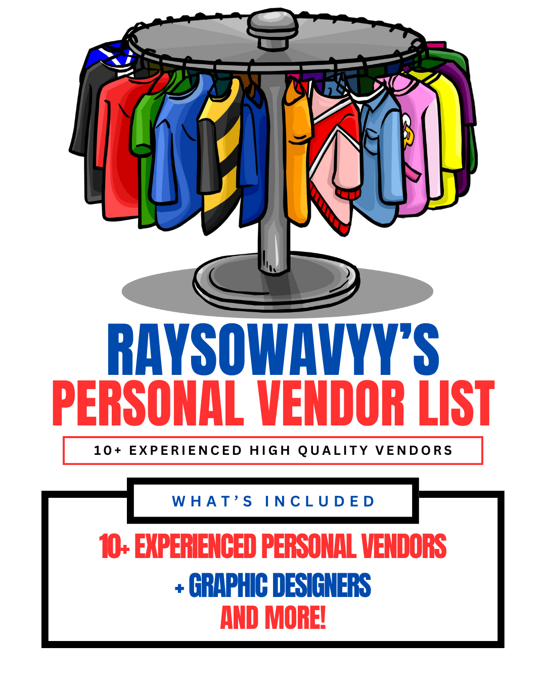 Raysowavyy’s Personal Vendor List