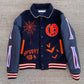 Spooky Orange Varsity Jacket