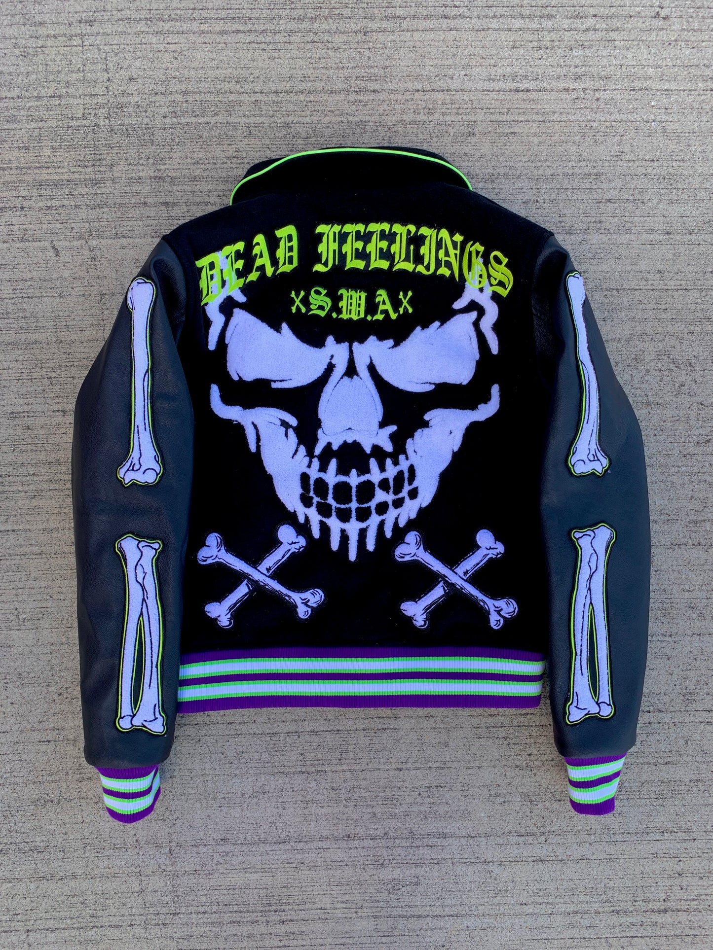 Spooky Hydro Green Varsity Jacket