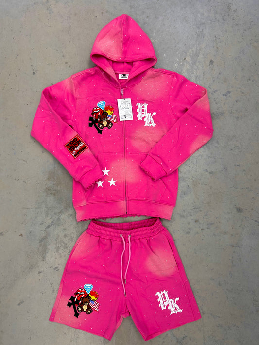 Men’s Pink Kozi Sweatsuit